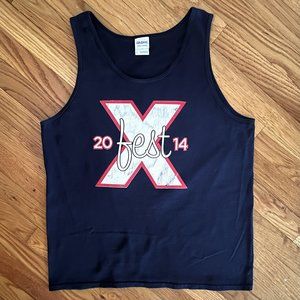 Theta Chi X Fest Sleeveless Tank Top Tee Shirt (L)